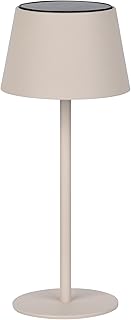 BOLD Umbo Solar tafellamp voor buiten & tuin (dimbare touchbediening, USB & zonne-energie, 3000K warm wit, IP44, antraciet, zonne-energielamp voor binnen & buiten) - Zand