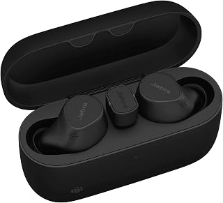 Jabra Evolve2 Buds Wireless in-ear Bluetooth oordopjes met Active Noise Cancellation (ANC) en 4-mic MultiSensor Voice-technologie - gecertificeerd voor Microsoft Teams en andere vergaderapps - zwart