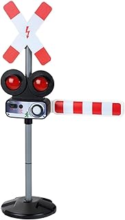 Theo Klein 2961 level crossing met licht- en geluidsfunctie, automatische en handmatige bediening selecteerbaar, speelgoed voor kinderen vanaf 3 jaar oud