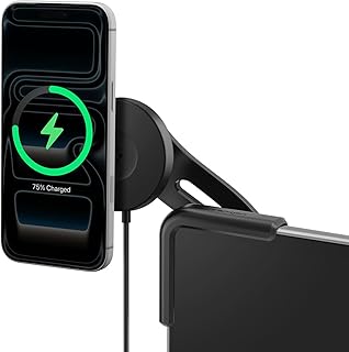 Spigen Tesla Model Y (~2025 Juniper) Model 3 (~2024 Highland) Telefoonhouder voor MagSafe, Mobiele Telefoonhouder voor de Auto met Oplaadfunctie voor iPhone 15 14 13 12