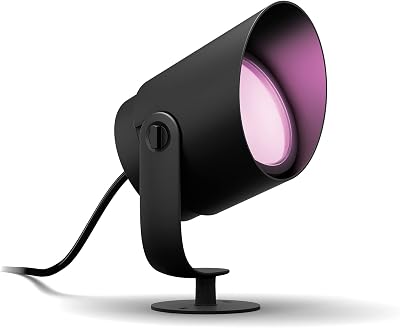 Philips Hue Lily XL-tuinspot - buitenlamp met wit en gekleurd licht - zwart - LowVolt verlichting