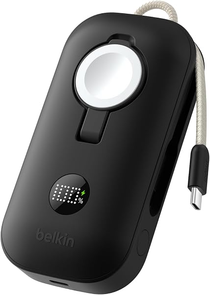 Belkin BoostCharge Pro 10000mAh Power Bank met Apple Watch Oplader - tweedehands - als nieuw — outlet/retourdeal