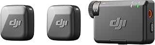 DJI Mic Mini (2 TX + 1 RX), detailrijk geluid, draadloze microfoon voor camera/Android, vlog voor 2 personen, teamproductie