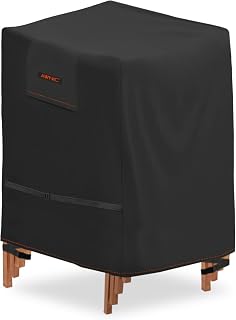 AWNIC Waterdichte tuinstoelhoezen, 600D zwaar belastbare Oxford-stof, voor tuin, terras, buiten, stapelstoelhoezen met ventilatieopening voor stoelen, waterdicht, scheurbestendig, winddicht, anti-uv,