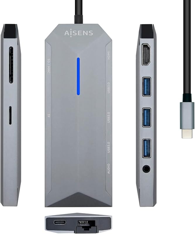 AISENS ASUC-9P001-GR USB-C DOCKING 9 IN 1 - outlet/retourdeal