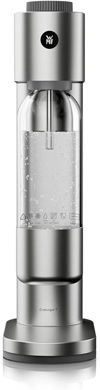 WMF Element One 0608116040 Bruiswatertoestel, 3 bruisstanden, volautomatisch bruisen, ruimtebesparend, elegant, roestvrijstalen behuizing