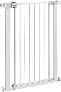 Safety 1st Easy Close Extra Tall Metal Gate, Traphekje zonder boren, Veiligheidshek baby, 73–80 cm (max. 94 cm), Extra hoog (91 cm), Zelfklemmend (zonder boren), Wit
