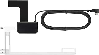 Kenwood DAB-antenne CX-DAB1 schijflijm antenne voor alle DAB/DAB+ apparaten met SMB-aansluiting, fantoomvoeding 9-16 volt, zwart