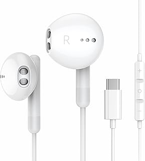 USB C Hoofdtelefoon voor iPhone 16 15 Pro Max 16 15 Plus iPad Pro USB C Oortelefoon met Microfoon Volumeregeling USBC Bedrade Oordopjes USB Type C Oortelefoon voor Google Pixel 8 7 6A 5 Samsung S24
