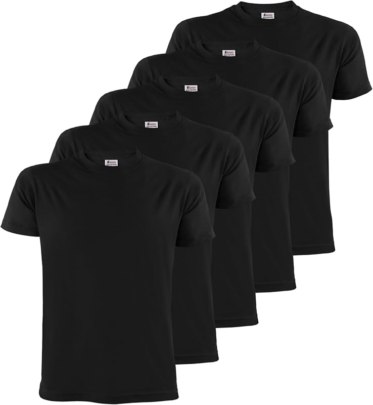 ALPIDEX T-Shirts Heren S-5XL Multipack 5 Basic Ronde Hals 100% Katoen - outlet/retourdeal