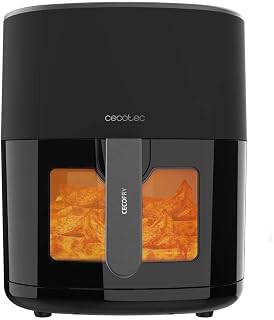 Cecotec Airfryer zonder olie van 6,5L Cecofry Fantastik Window 6500 Venster, 1700W, PerfectCook-technologie, 12 kookmodi, Touchscreen, Instelbaar 80-200ºC, Venster, Kookt tot 60 minuten
