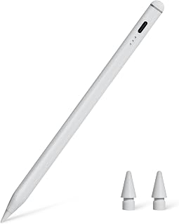 Amazon Basics Styluspen met Palmafwijzing voor iPad 11e Generatie (2018-2025), Snel Opladen via USB-C