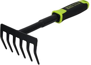 BLACK TOOLS® Garden Handhark, voor het reinigen en losmaken, antislip handgreep, corrosiebestendig, lengte 30 cm, tuin, bak, balkonbakken, bloemperken