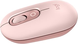 Logitech POP Mouse, compacte en draagbare draadloze Bluetooth-muis met programmeerbare knoppen en stille klikken, eenvoudig schakelen tussen maximaal 3 apparaten, laptop, tablet, pc - Roze