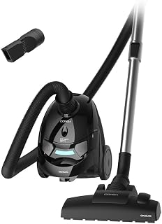 Cecotec Conga Powerbag 2000 Sledestofzuiger met zak, 800 W, 16 kPa, tank van 2 liter, zeer efficiënte filter, telescopische buis van metaal, inclusief accessoires voor meubels en hoeken, kabel 4 m