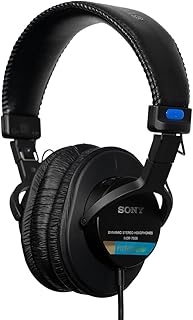 Sony MDR-7506 - Gesloten Studio Koptelefoon - bedraad, 10Hz tot 20kHz frequentiebereik, ideaal voor studio-opname en mixen, 63 Ohm, lichtgewicht opvouwbaar ontwerp (227g), inclusief etui, zwart