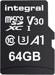 Integral 64 GB Twin Pack microSD-geheugenkaart Premium High Speed 4K-video - tot 100 MB/s lezen, 50 MB/s schrijven, UHS-I, U3, V30, klasse 10, A1 app-prestaties - smartphones, tablets, drones