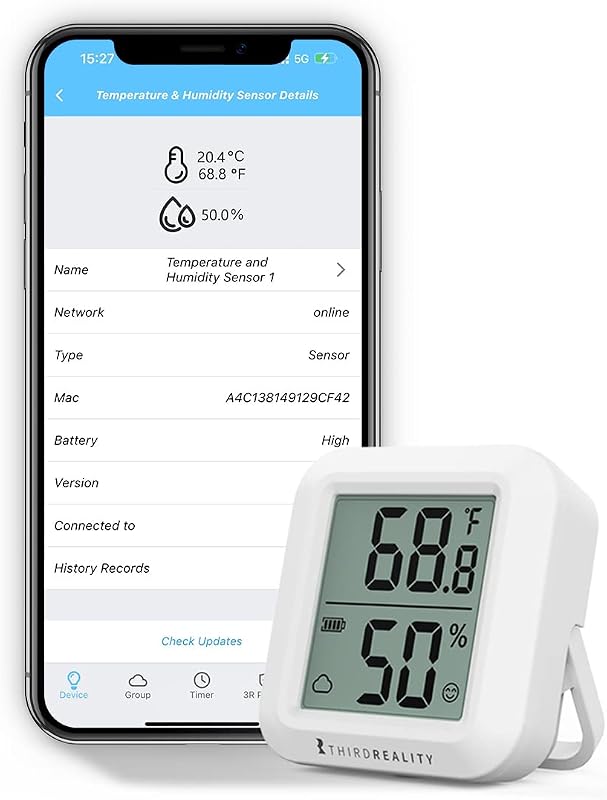 THIRDREALITY Zigbee-temperatuur- en vochtigheidssensor met digitaal - outlet/retourdeal
