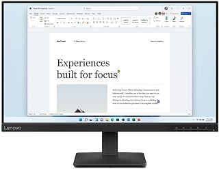 Lenovo L24-4e - 23,8 inch FHD (IPS, 100 Hz, 4 ms, HDMI VGA, HDMI-kabel) - zwart