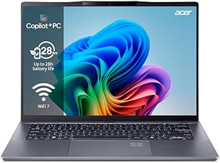 Acer Swift Go 14 AI SFG14-01-X4HC - Laptop 14,5 inch WQXGA 120Hz (Qualcomm Snapdragon X Plus, 16 GB RAM, 512 GB SSD, Qualcomm Adreno Windows 11 Home - PC Copilot+) Grijs, Spaans QWERTY-toetsenbord