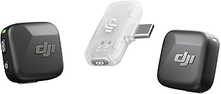 DJI Mic Mini (2 TX + 1 Mobile RX), draadloze lavalier-microfoon voor iPhone 17/16/15 en Android/pc/tablet, plug-and-play, 300 m bereik, ultralicht, actieve ruisonderdrukking, YouTube, vlog, streaming