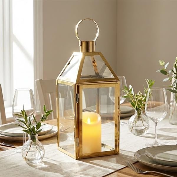 JHY Design Gouden Decoratieve Lantaarns - outlet/retourdeal