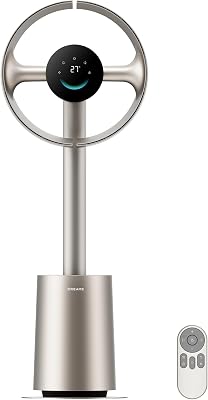 DREAME bladloze ventilator MF10 met 270° ruimtelijke luchtstroom voor circulatie in de hele kamer, temperatuurafhankelijke luchtstroom, slimmere windstroom, wasbaar filter
