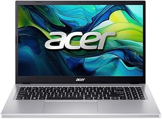 acer Aspire Go 15 AG15-42P Laptop, 39,6 cm (15,6 inch), Full HD (AMD Ryzen 7 5825U, 32 GB RAM, 512 GB SSD, AMD Radeon Graphics, Windows 11 Home), zilver, Spaans QWERTY-toetsenbord