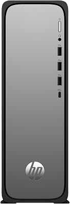 HP OmniDesk Slim Desktop S03-0230ng, Intel 300 processor, 8 GB DDR5 RAM, 512 GB PCIe Gen4 SSD, Intel UHD Graphics 710, Windows 11 Home, Wi-Fi 6, USB Type-C, Meteor Silver/Jack Black