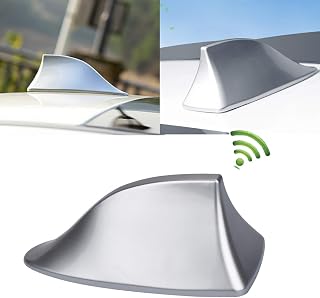 Heart Horse Universele haaienvin-autoantenne met waterdichte kleefbasis (zilver)