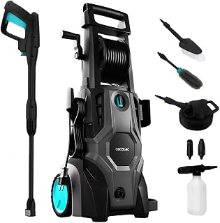 Cecotec HydroBoost 2400 AdvanceClean Hogedrukreiniger, 2400 W, huis, tuin of auto, debiet 480 l/u, 180 bar druk, aluminium pomp, actieradius 14 m | tuin of auto, debiet van 480 l/h, 180 bar druk, aluminium pomp, actieradius 14 m, meerkleurig