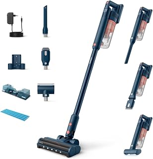 Philips SpeedPro Max Snoerloze Stofzuiger 5000 Serie, Huisdierenmondstuk, Krachtige zuigkracht, 60 min Gebruik, Mondstuk met LED-verlichting, Aqua Module, Spleet- & Combinatiehulpstukken (XC5142/01)
