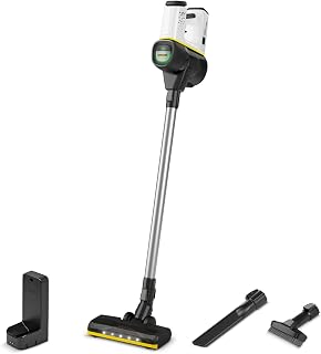 Kärcher accustofzuiger VC 6 Cordless ourFamily, 2 zuigniveaus, looptijd: tot 50 min., gewicht: 2,8 kg, 25,2 V accu, wandhouder met oplaadfunctie, vloer- en spleetmondstuk, afstofborstel, wit