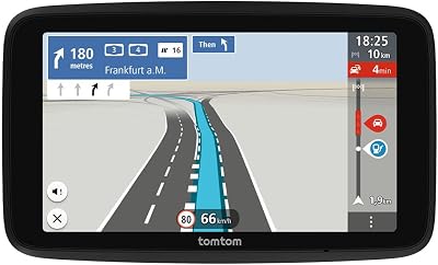 TomTom autonavigatiesysteem GO Classic, 6 inch, met verkeersinformatie en proefversie flitserwaarschuwingen, EU-kaartupdates inbegrepen, updates via Wi-Fi, actief rijstrookadvies, geïntegreerde houder