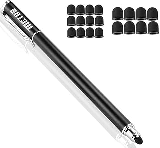 METRO 2 in 1 Premium stylus touchstift Stylus met 20 X reservepunten voor iPhone iPad Samsung Galaxy smartphones en tablets (zwart)