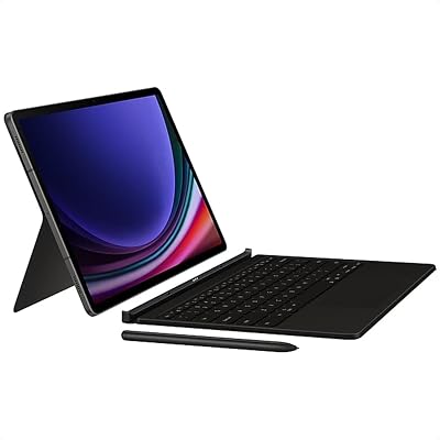 Samsung Book Cover Keyboard EF-DX825 voor de Galaxy Tab S10+| Tab S9+| Tab S9 FE+ met QWERTZ-toetsenbord en AI-knop, tweedelige tablethoes, slank ontwerp, S Pen compartiment, zwart
