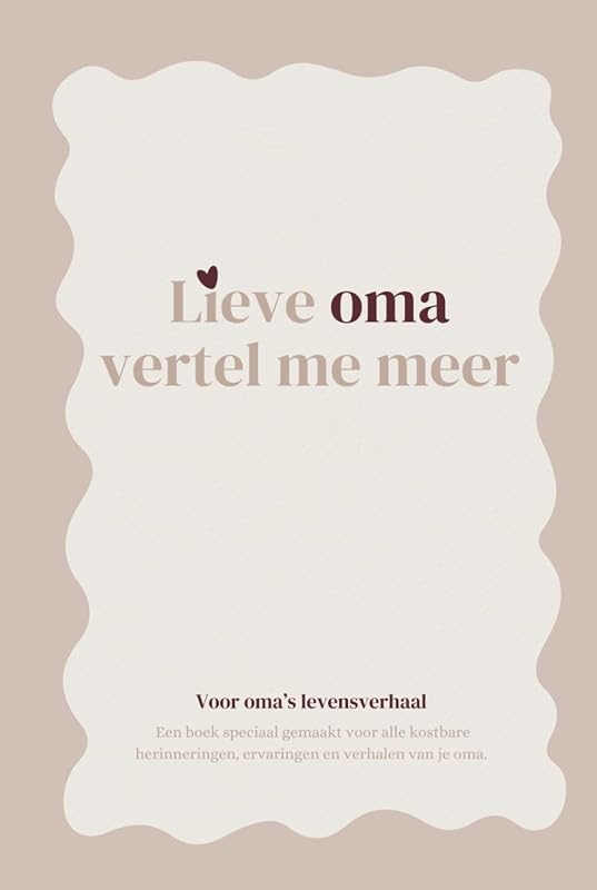 Oma vertel me meer: Een dagboek waar je oma haar verhalen - outlet/retourdeal