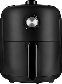 Bomann, Heteluchtfriteuse 2,3L Zwart FR6076HCB - Gezond koken zonder olie, Regelbare thermostaat 80-200°C, Timer van 60 min, Antiaanbaklaag, Beveiliging tegen oververhitting, Airfryer