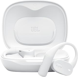 JBL Sense Lite draadloze open-ear hoofdtelefoon met ear hook design & luchtgeleiding, JBL OpenSound technologie, 32 uur afspeeltijd, IP54 water-/stofbestendig, compatibel met JBL Headphones app, wit | Bluetooth 5.4, oorhaakontwerp en luchtgeleiding, JBL OpenSound-technologie, 32H speeltijd, IP54 wat