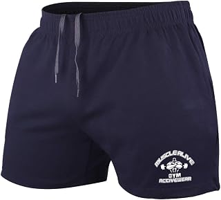 Heren Bodybuilding Sportschool Training Shorts Sport Fitness Badstof katoen Korte broeken