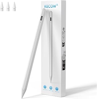 Stylus Pen voor iPad 2018-2026, iPad Pencil met Magnetische Absorption & Hanpalmfwijzing Alternatif voor Apple Pencil met 3 Extra Penpunten voor iPad/iPad Pro/iPad Mini/iPad Air iPad na 2018