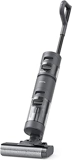Dreame H12 snoerloze Nat-droog Stofzuiger met randreinigende borstelrol, zelfreinigend, vuildetectie, LED-display, werkduur tot 35 m, 900 ml schoonwatertank harde vloeren, zwart