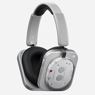 Nothing Headphone (1) Draadloze Over-Ear Koptelefoon met ANC, tot 80 uur batterij, Hi-Res, ruimtelijk geluid, waterbestendig – Wit