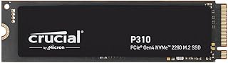 Crucial P310 1TB PCIe Gen4 NVMe M.2 2280 Interne Gaming SSD, tot 7.100 MB/s, Compatibel met Laptop, Desktop PC & Draagbare Gameconsoles, Solid State Drive - CT1000P310SSD801