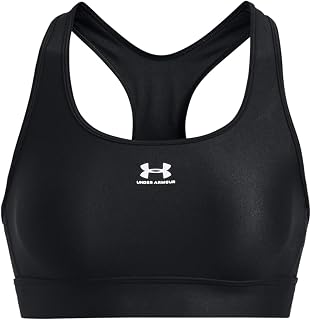 UNDER ARMOUR Ua Hg Armour Mid Padless dames Sportbeha met medium ondersteuning, zweetafvoerende, ongevoerde en draadloze sportbeha