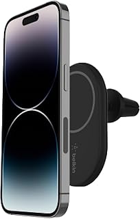 Belkin BoostCharge magnetische draadloze autolader, car charger compatibel met de MagSafe-ondersteunende apparaten iPhone 16, iPhone 15, 14, 13, 12, Plus, Pro, Pro Max, meer (Kabel meegeleverd)