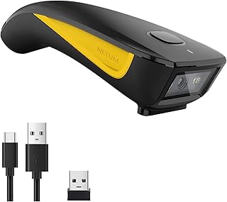 NETUM C750 Draadloze barcodescanner, bluetooth, compatibel met kleine zak, USB 1D, 2D QR-code, scanner voor inventory, barcode, beeldreader voor tablet, iPhone, iPad, Android, iOS, pc, POS
