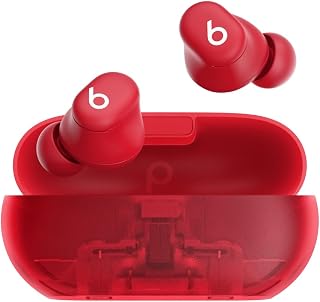 Beats Solo Buds — draadloze Bluetooth oortjes | 18 uur batterijduur | compatibel met Apple en Android | ingebouwde microfoon – transparant rood (vorige versie)