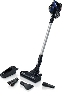 Bosch Unlimited Serie 6, oplaadbare-, snoerloze-, en lichtgewicht stofzuiger met een groot aantal accessoires voor meerdere oppervlakken, blauw, BBS611MAT