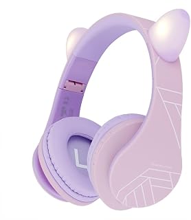 PowerLocus P2 Bluetooth Koptelefoon voor Kinderen, Draadloze Koptelefoons voor Telefoons, Laptops, TV, PC